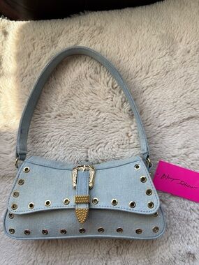 Betsey Johnson NWT Light Denim Shoulder Bag